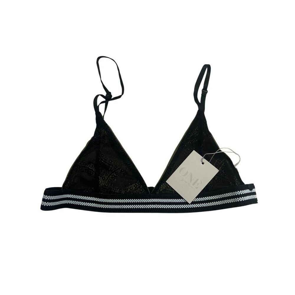 One Teaspoon Sport Fox Bodice Bra Size XS CD  Black New With Tags
